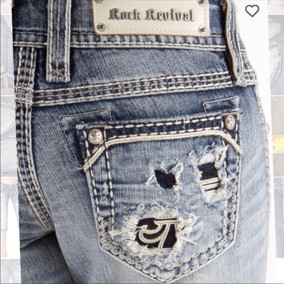 Distressed Ina Capri by Rock Revival - Picture 1 of 5